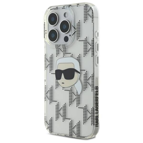 Karl Lagerfeld KLHCP16XHKLPKHT iPhone 16 Pro Max 6.9" przezroczysty/transparent hardcase IML Karl Head Electroplated