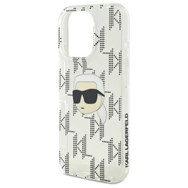 Karl Lagerfeld KLHCP16XHKLPKHT iPhone 16 Pro Max 6.9" przezroczysty/transparent hardcase IML Karl Head Electroplated