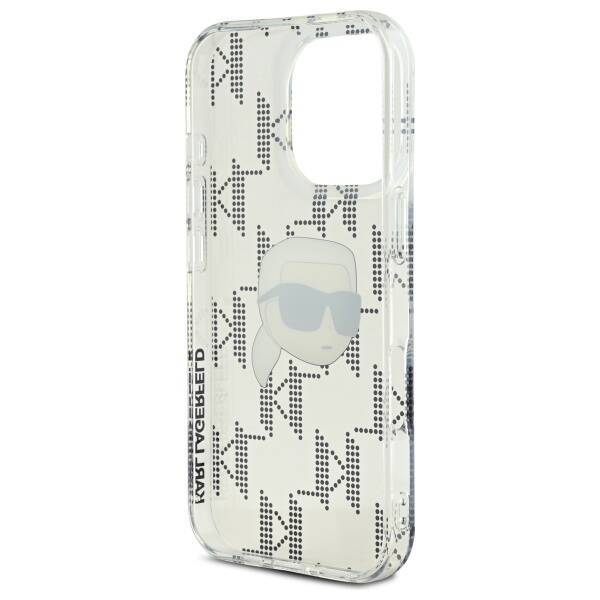 Karl Lagerfeld KLHCP16XHKLPKHT iPhone 16 Pro Max 6.9" przezroczysty/transparent hardcase IML Karl Head Electroplated