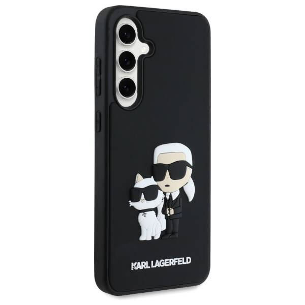 Karl Lagerfeld KLHCS24FE3DRKCNK S24 FE    S721 czarny/black hardcase 3D Rubber Karl&Choupette