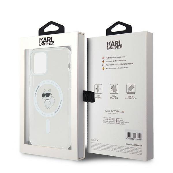 Karl Lagerfeld KLHMP12MHFCCNOT iPhone 12/12 Pro 6.1" przezroczysty/transparent hardcase IML Choupette MagSafe