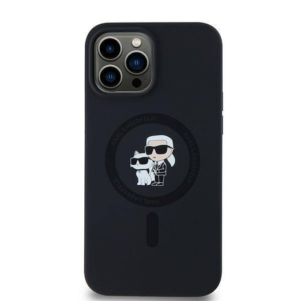 Karl Lagerfeld KLHMP13XSCMKCRHK iPhone 13 Pro Max 6.7" czarny/black hardcase Silicone Karl & Choupette MagSafe