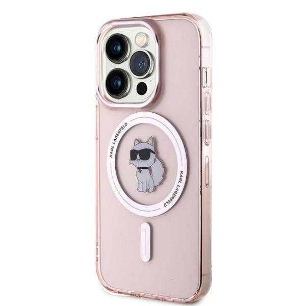 Karl Lagerfeld KLHMP14LHFCCNOP iPhone 14 Pro 6.1" różowy/pink hardcase IML Choupette MagSafe