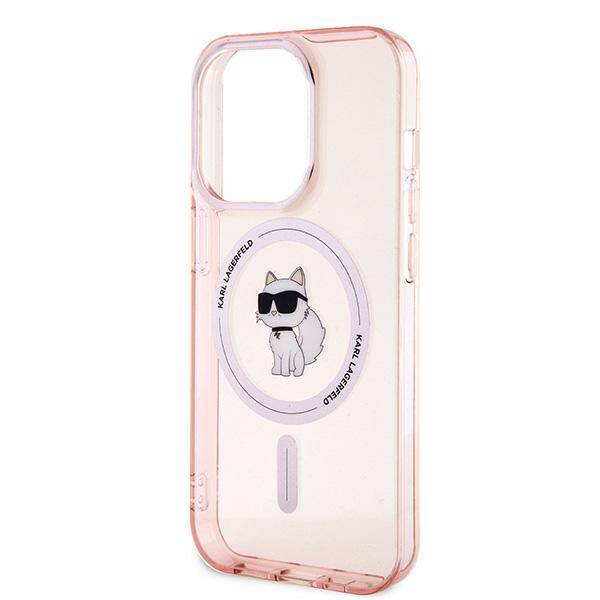 Karl Lagerfeld KLHMP14LHFCCNOP iPhone 14 Pro 6.1" różowy/pink hardcase IML Choupette MagSafe