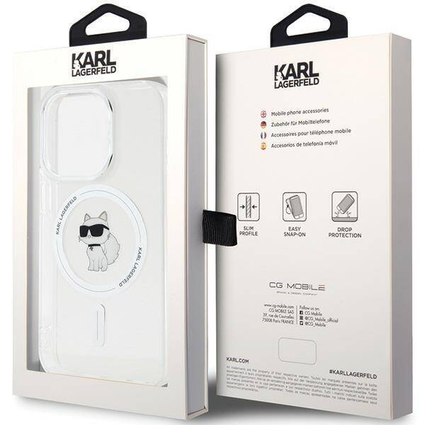 Karl Lagerfeld KLHMP14LHFCCNOT iPhone 14 Pro 6.1" przezroczysty/transparent hardcase IML Choupette MagSafe