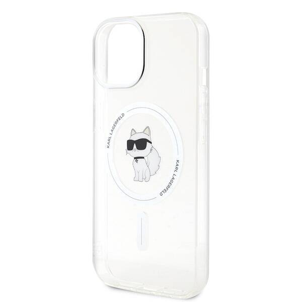 Karl Lagerfeld KLHMP14SHFCCNOT iPhone 14 / 15 / 13 6.1" przezroczysty/transparent hardcase IML Choupette MagSafe