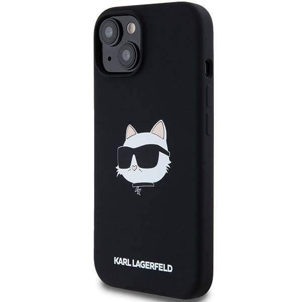 Karl Lagerfeld KLHMP15MSCHPPLK iPhone 15 Plus / 14 Plus 6.7" czarny/black hardcase Silicone Choupette Head MagSafe