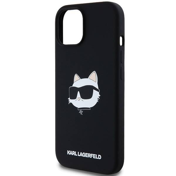 Karl Lagerfeld KLHMP15MSCHPPLK iPhone 15 Plus / 14 Plus 6.7" czarny/black hardcase Silicone Choupette Head MagSafe