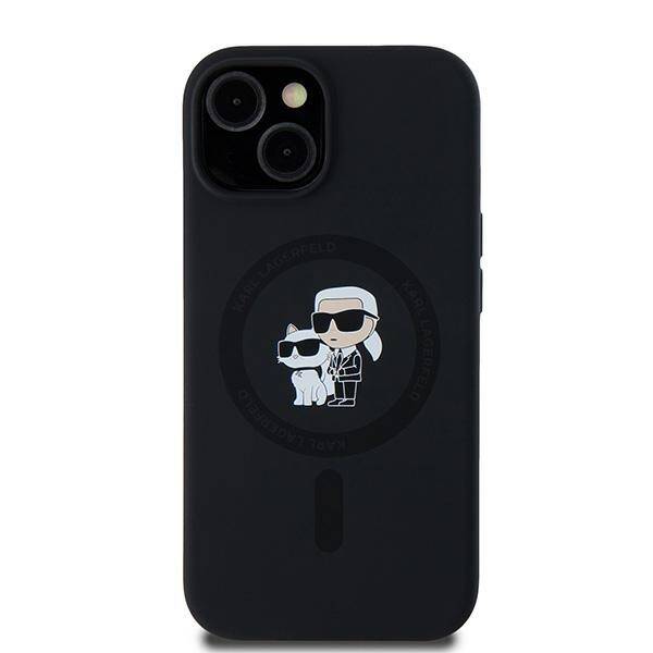 Karl Lagerfeld KLHMP15SSCMKCRHK iPhone 15 / 14 / 13 6.1" czarny/black hardcase Silicone Karl & Choupette MagSafe