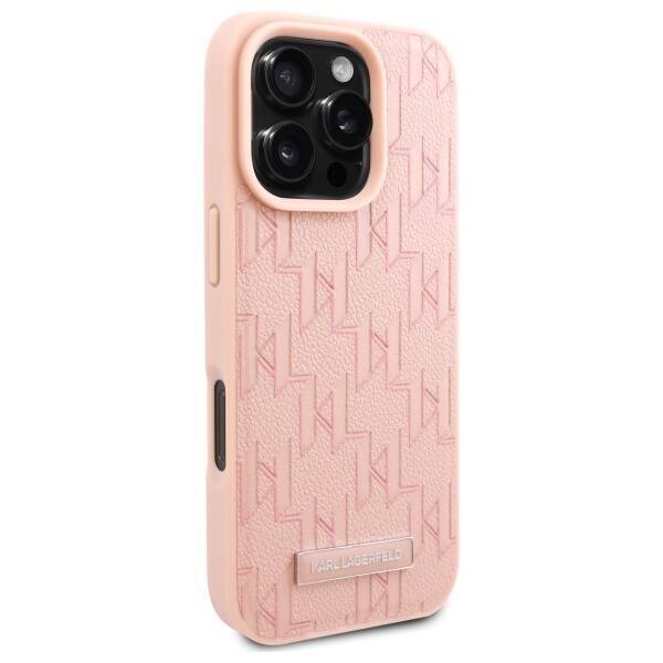 Karl Lagerfeld KLHMP16LPKHPORPP iPhone 16 Pro 6.3" różowy/pink hardcase Hot Stamp Magsafe