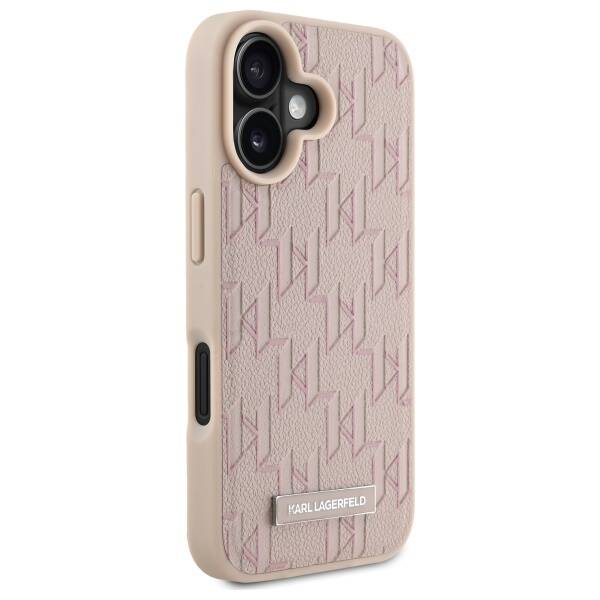 Karl Lagerfeld KLHMP16SPKHPORPP iPhone 16 6.1" różowy/pink hardcase Hot Stamp Magsafe