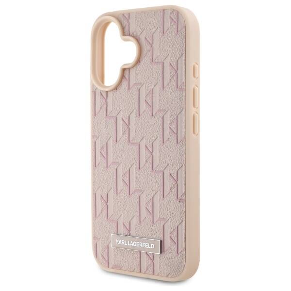 Karl Lagerfeld KLHMP16SPKHPORPP iPhone 16 6.1" różowy/pink hardcase Hot Stamp Magsafe