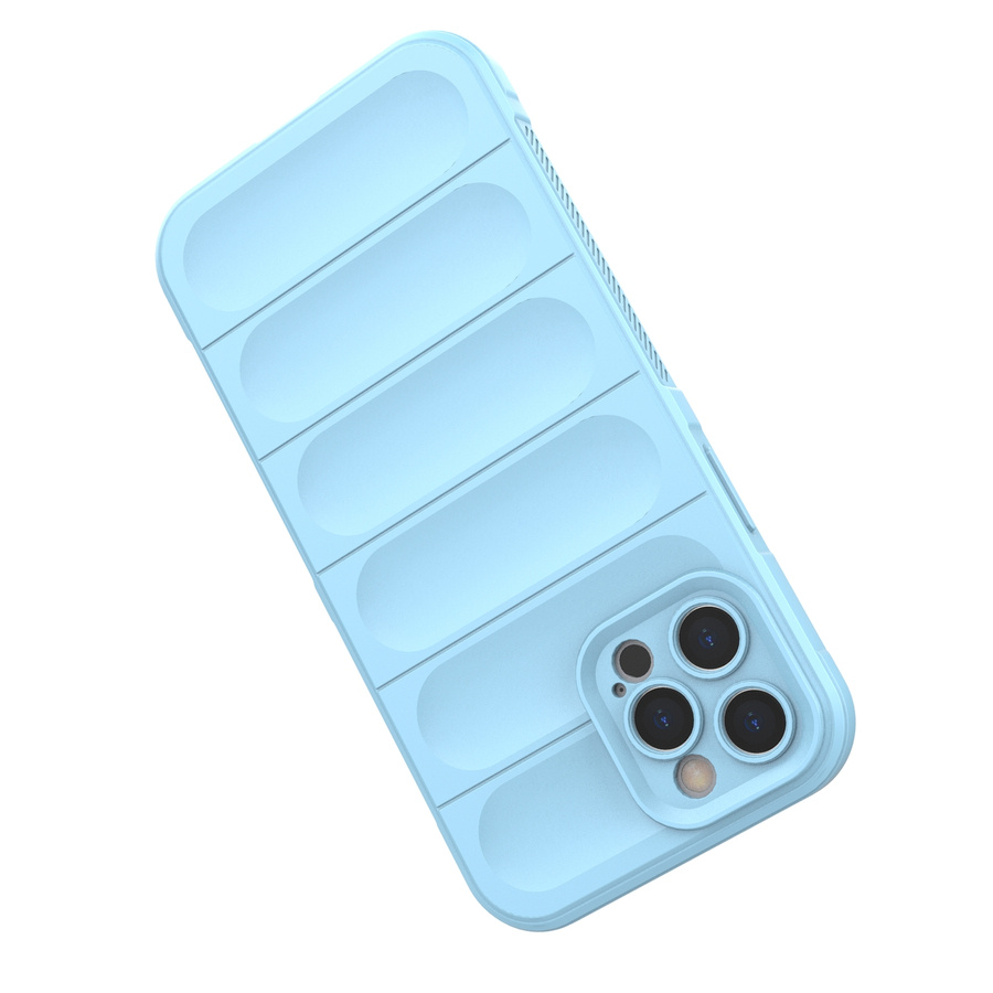 MAGIC SHIELD CASE CASE FOR IPHONE 12 PRO MAX FLEXIBLE ARMORED CASE LIGHT BLUE