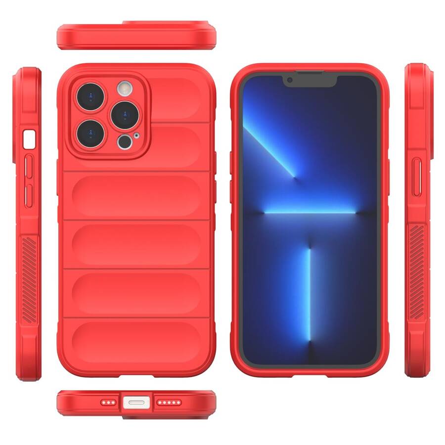 MAGIC SHIELD CASE CASE FOR IPHONE 13 PRO MAX FLEXIBLE ARMORED COVER RED