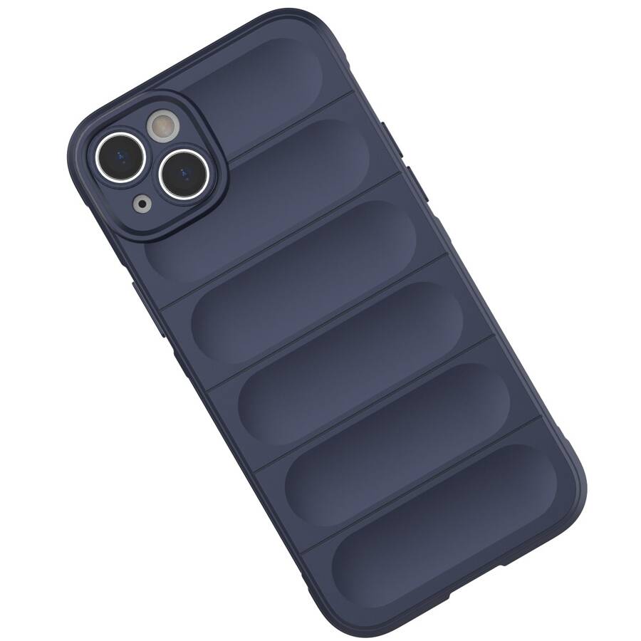 MAGIC SHIELD CASE CASE FOR IPHONE 14 PLUS FLEXIBLE ARMORED DARK BLUE COVER