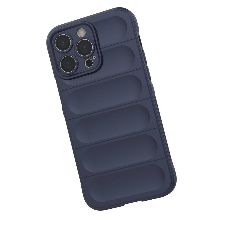 MAGIC SHIELD CASE CASE FOR IPHONE 14 PRO MAX FLEXIBLE ARMORED DARK BLUE COVER