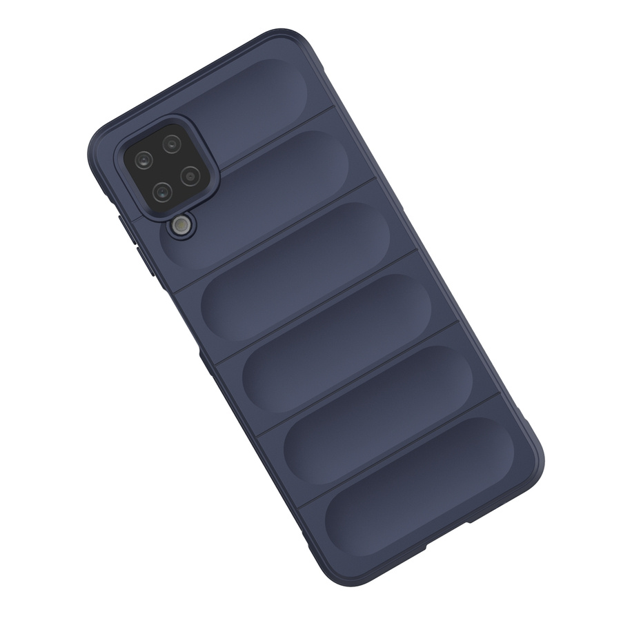 MAGIC SHIELD CASE CASE FOR SAMSUNG GALAXY A12 FLEXIBLE ARMORED COVER DARK BLUE