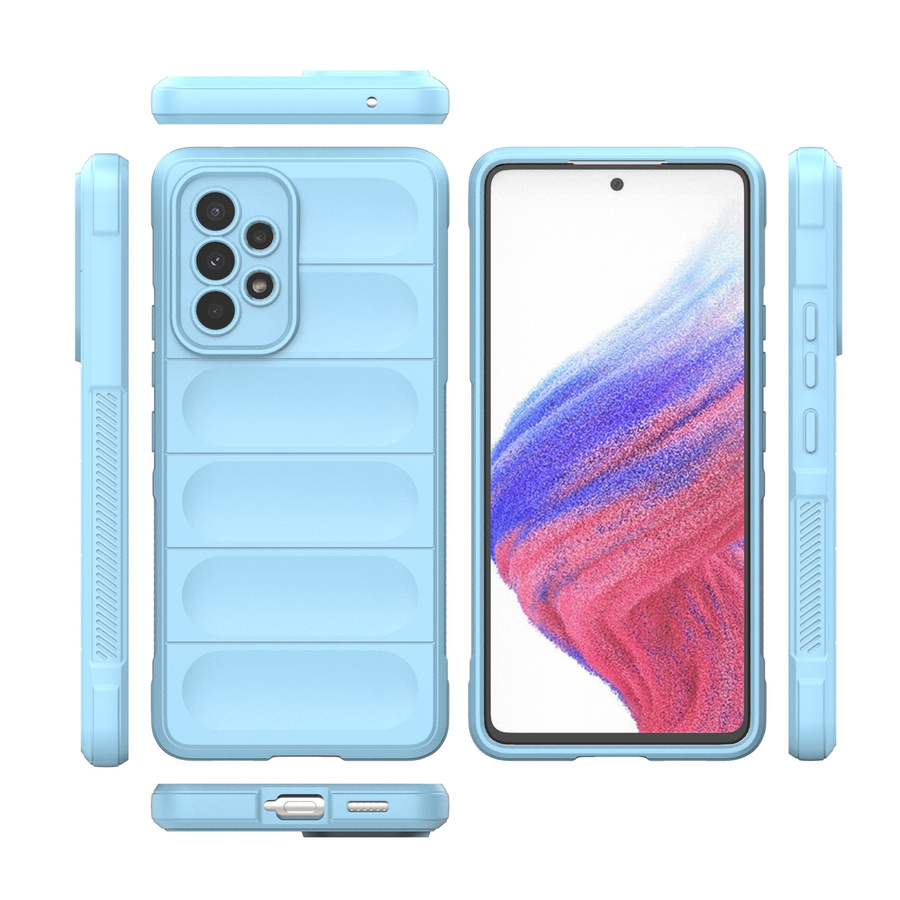 MAGIC SHIELD CASE CASE FOR SAMSUNG GALAXY A53 5G FLEXIBLE ARMORED COVER LIGHT BLUE