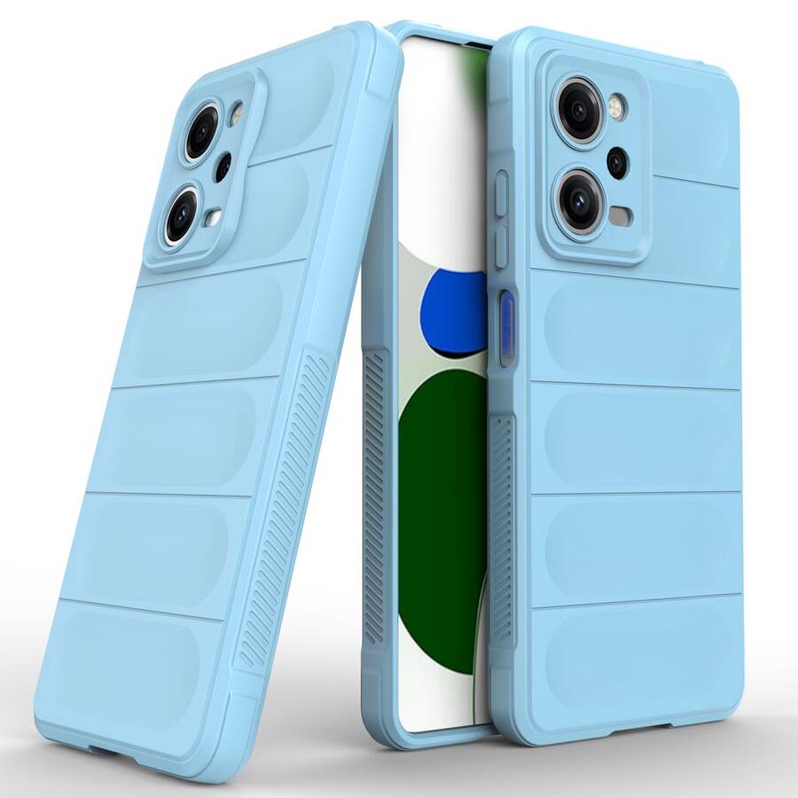 MAGIC SHIELD CASE COVER FOR XIAOMI REDMI NOTE 12 PRO / POCO X5 PRO 5G FLEXIBLE ARMOR COVER LIGHT BLUE