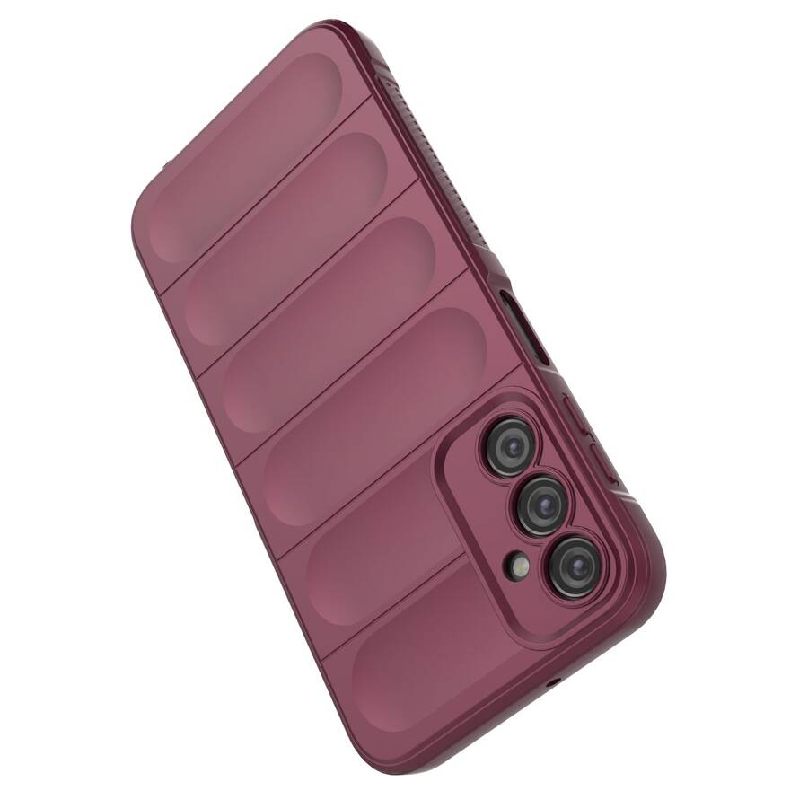 MAGIC SHIELD CASE FOR SAMSUNG GALAXY A24 4G FLEXIBLE ARMORED COVER BURGUNDY