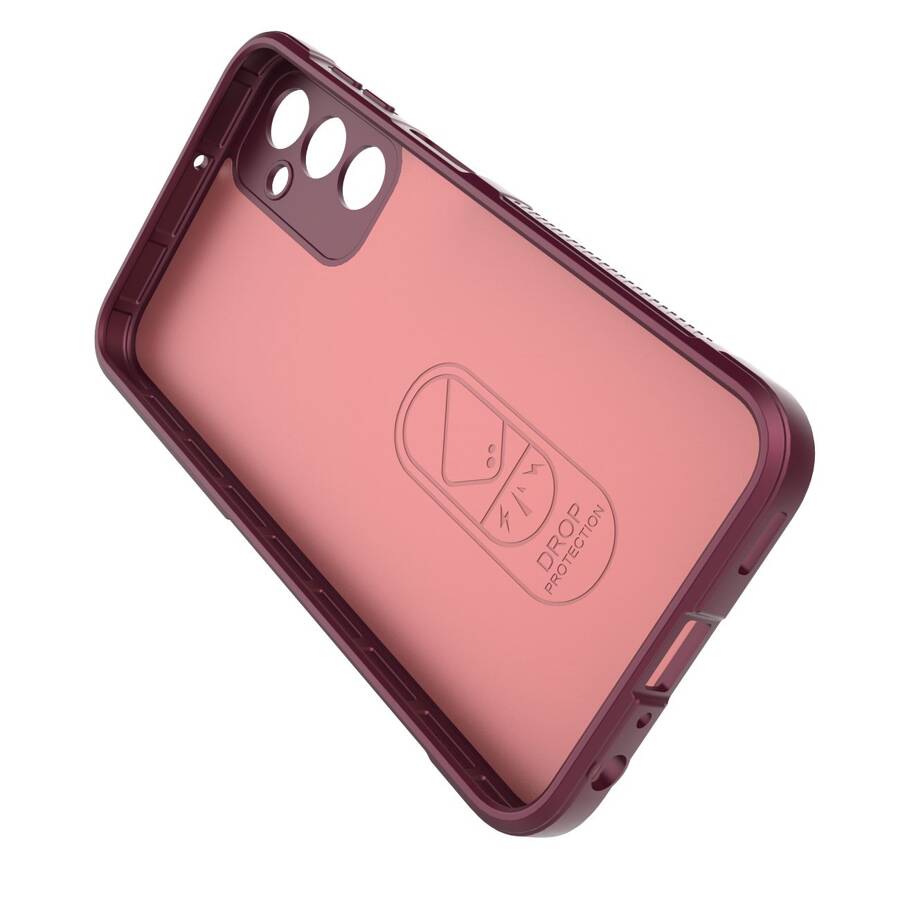 MAGIC SHIELD CASE FOR SAMSUNG GALAXY A24 4G FLEXIBLE ARMORED COVER BURGUNDY