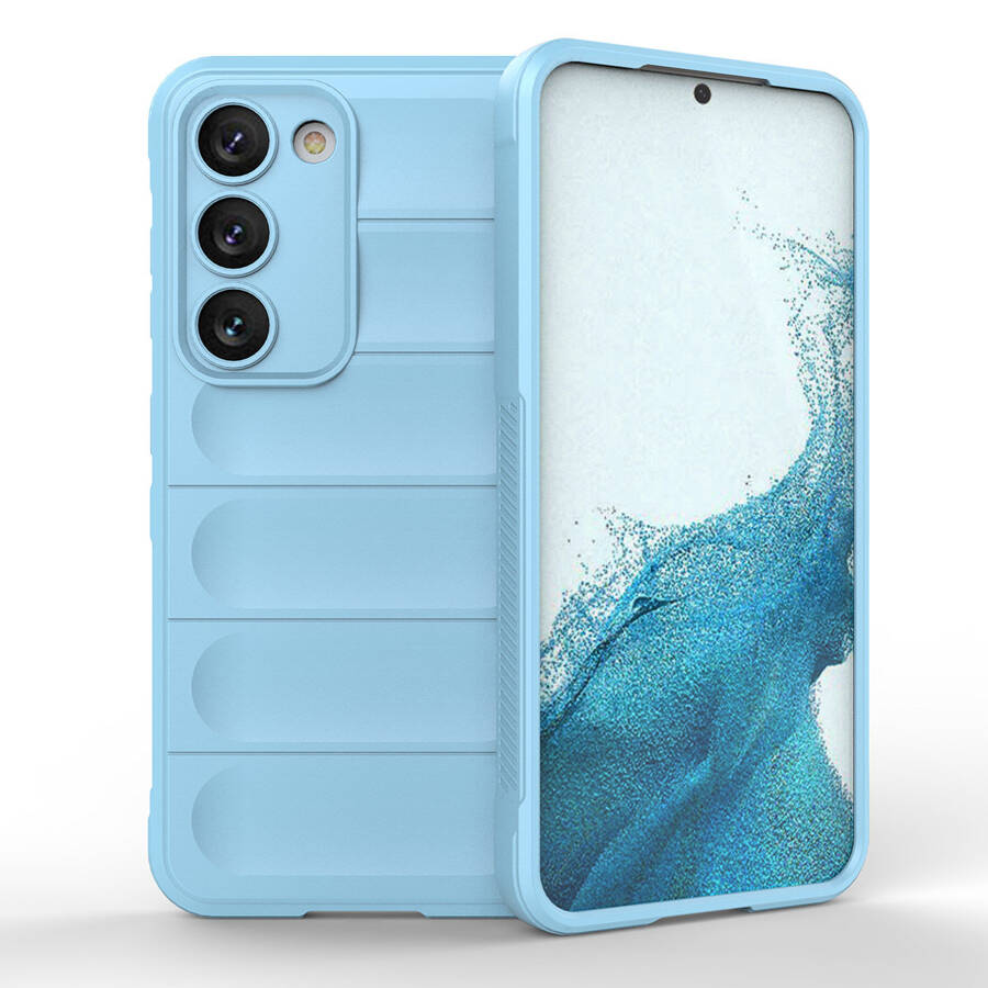 MAGIC SHIELD CASE FOR SAMSUNG GALAXY S23+ FLEXIBLE ARMORED COVER LIGHT BLUE