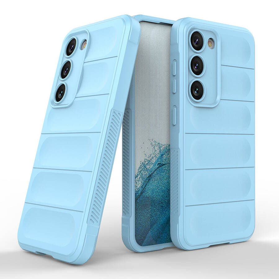 MAGIC SHIELD CASE FOR SAMSUNG GALAXY S23+ FLEXIBLE ARMORED COVER LIGHT BLUE