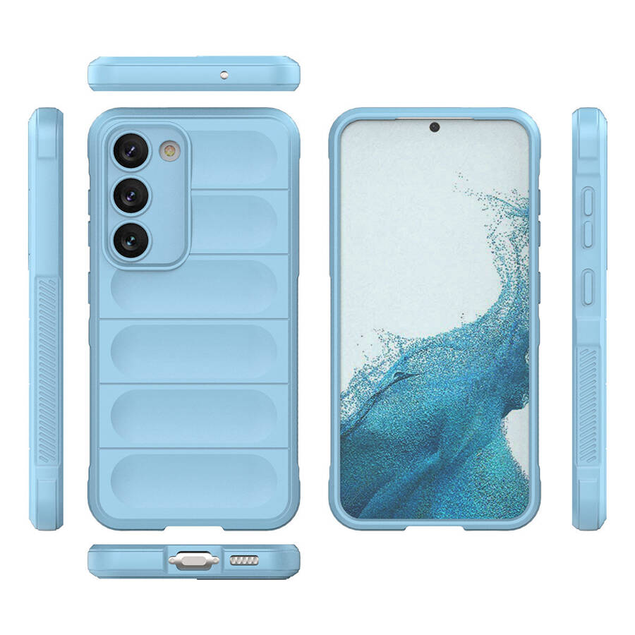 MAGIC SHIELD CASE FOR SAMSUNG GALAXY S23 FLEXIBLE ARMORED COVER LIGHT BLUE