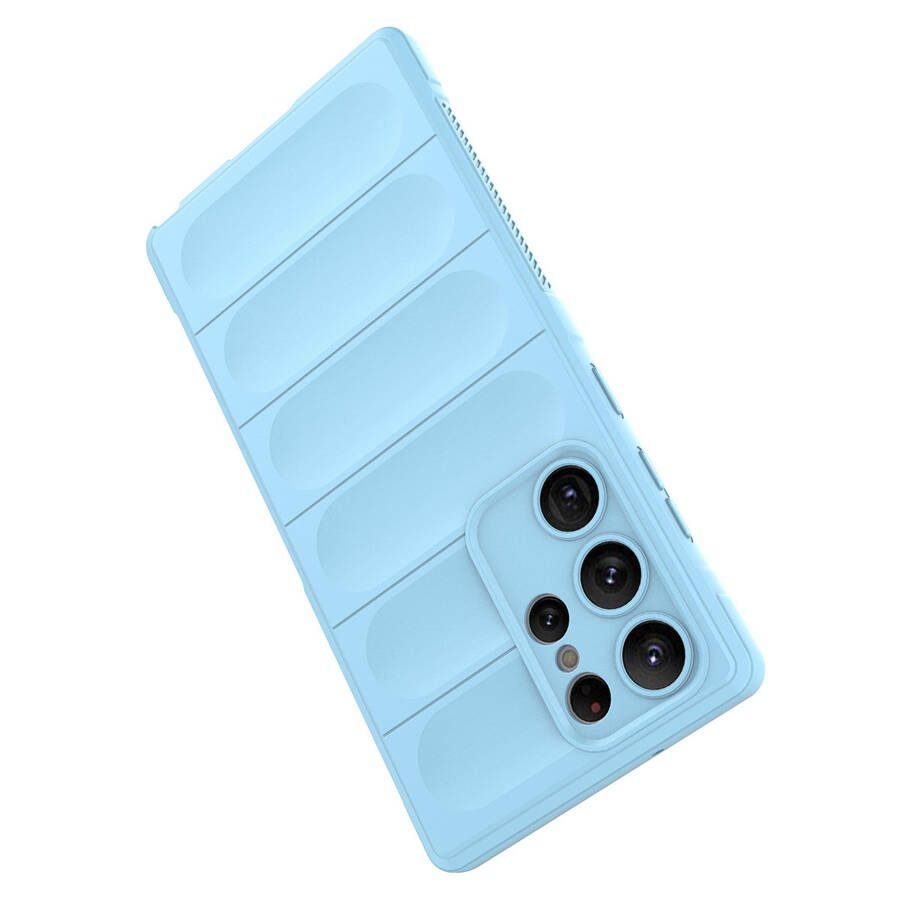 MAGIC SHIELD CASE FOR SAMSUNG GALAXY S23 ULTRA FLEXIBLE ARMORED COVER LIGHT BLUE