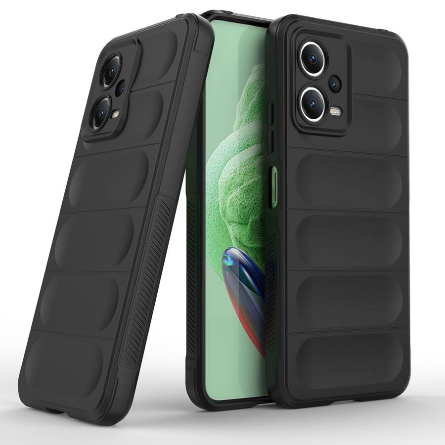 MAGIC SHIELD CASE FOR XIAOMI REDMI NOTE 12 5G / POCO X5 5G FLEXIBLE ARMOR COVER BLACK