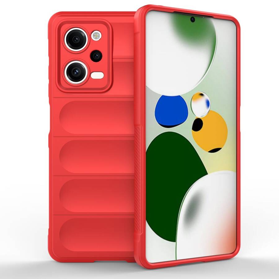 MAGIC SHIELD CASE FOR XIAOMI REDMI NOTE 12 PRO / POCO X5 PRO 5G FLEXIBLE ARMORED COVER RED