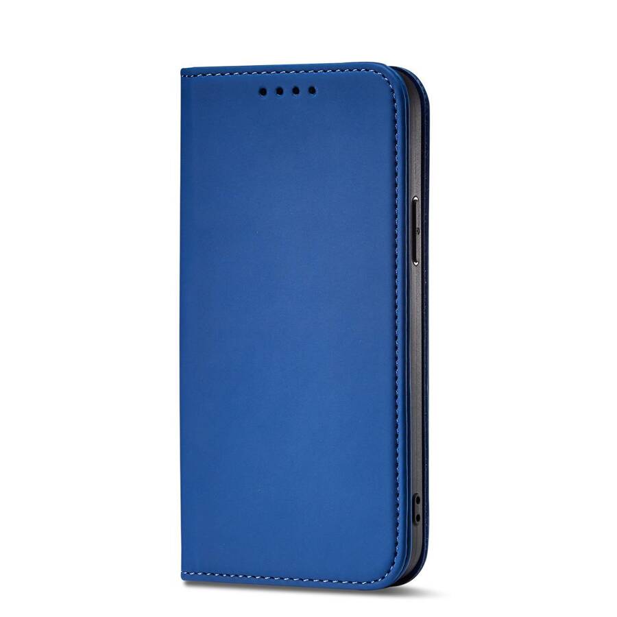 MAGNET CARD CASE CASE FOR IPHONE 14 FLIP COVER WALLET STAND BLUE