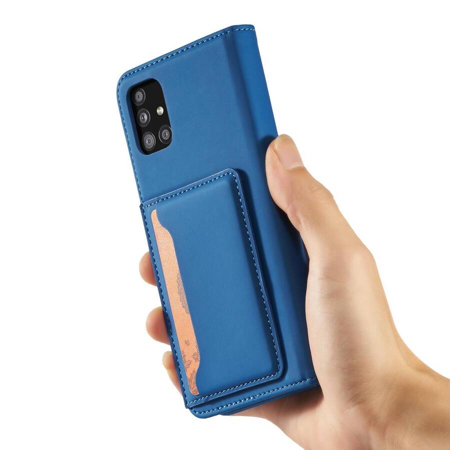 MAGNET CARD CASE CASE FOR SAMSUNG GALAXY A13 5G POUCH WALLET CARD HOLDER BLUE