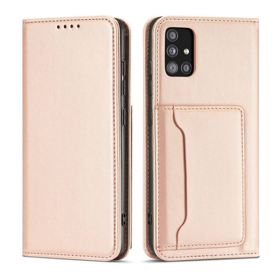 MAGNET CARD CASE CASE FOR SAMSUNG GALAXY A52 5G POUCH WALLET CARD HOLDER PINK