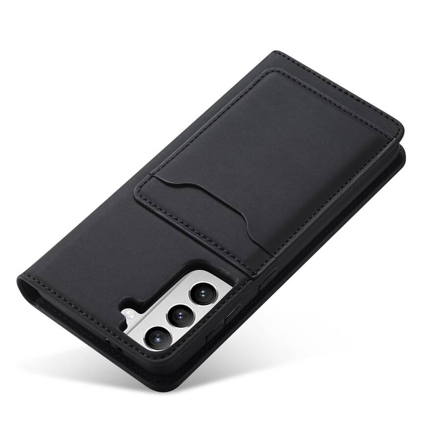 MAGNET CARD CASE CASE FOR SAMSUNG GALAXY S22 POUCH CARD WALLET CARD HOLDER BLACK