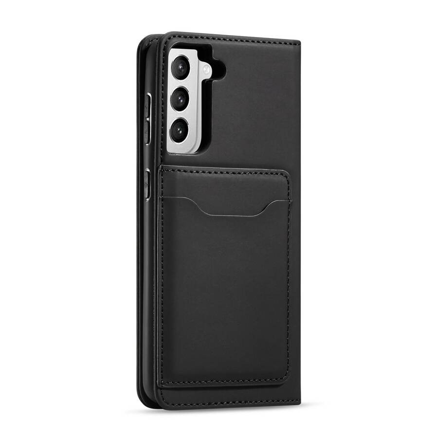 MAGNET CARD CASE CASE FOR SAMSUNG GALAXY S22 POUCH CARD WALLET CARD HOLDER BLACK