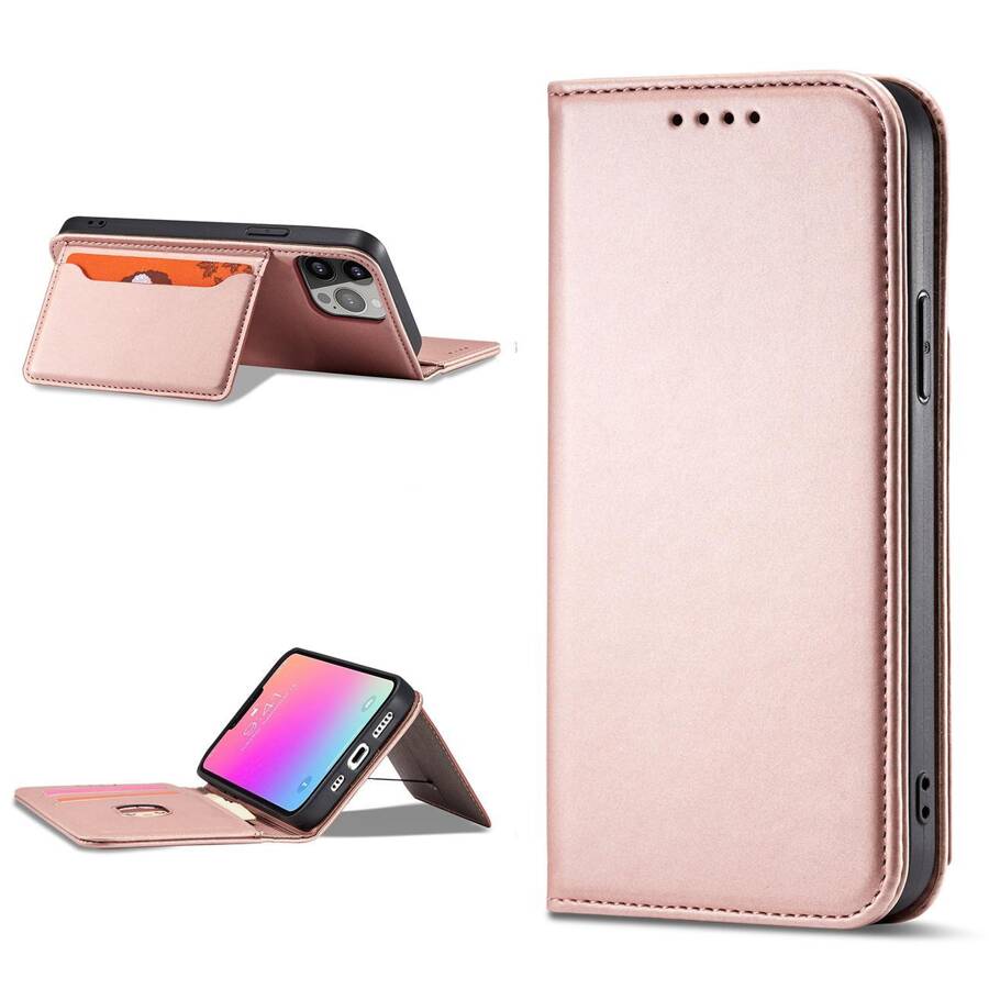 MAGNET CARD CASE FOR SAMSUNG GALAXY A23 5G COVER WITH FLIP WALLET STAND PINK