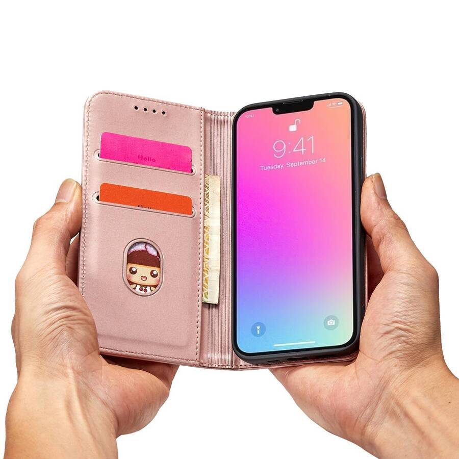 MAGNET CARD CASE FOR SAMSUNG GALAXY A23 5G COVER WITH FLIP WALLET STAND PINK