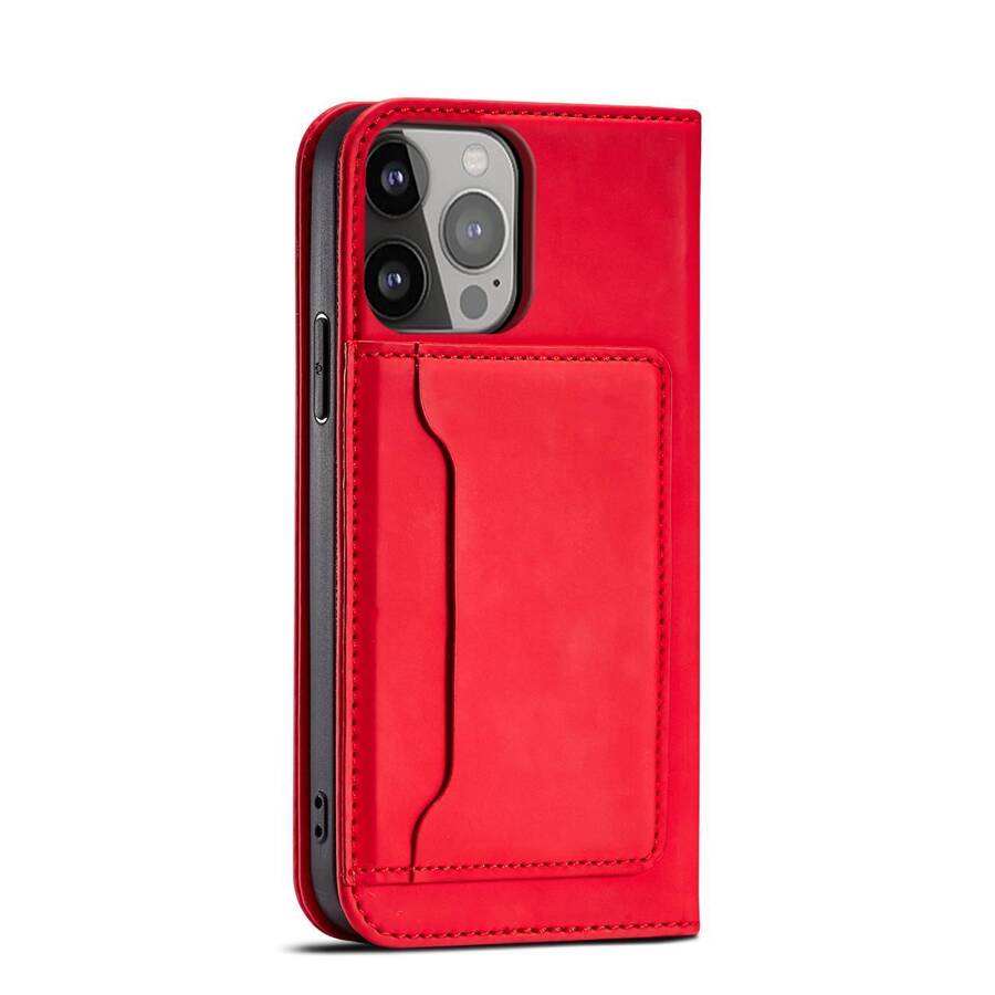 MAGNET CARD CASE FOR SAMSUNG GALAXY S23 ULTRA FLIP COVER WALLET STAND RED