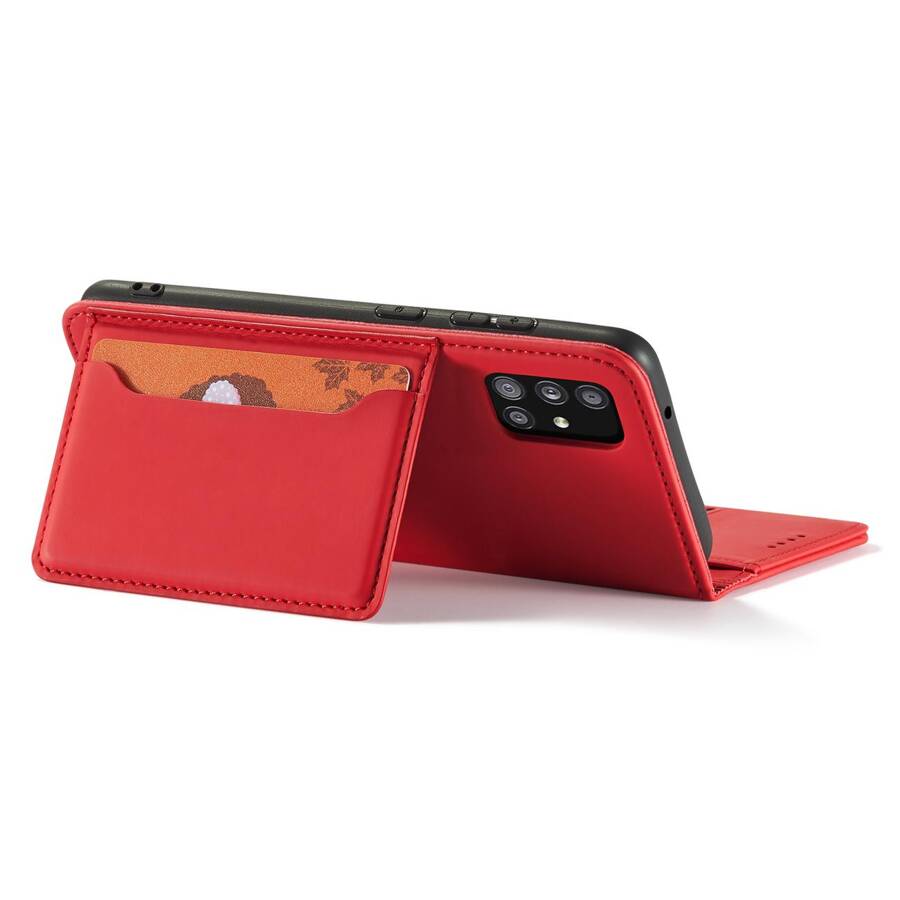 MAGNET CARD CASE FOR XIAOMI REDMI NOTE 11 PRO POUCH CARD WALLET CARD HOLDER RED