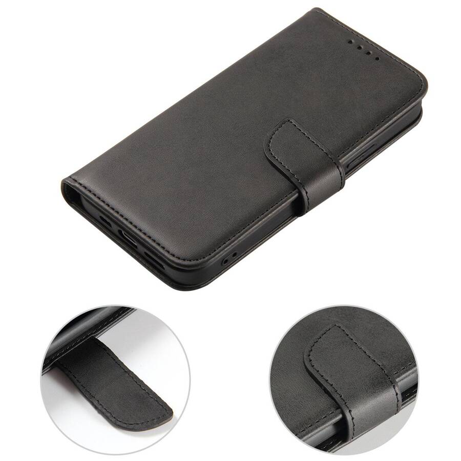 MAGNET CASE CASE FOR SAMSUNG GALAXY S23+ FLIP COVER WALLET STAND BLACK