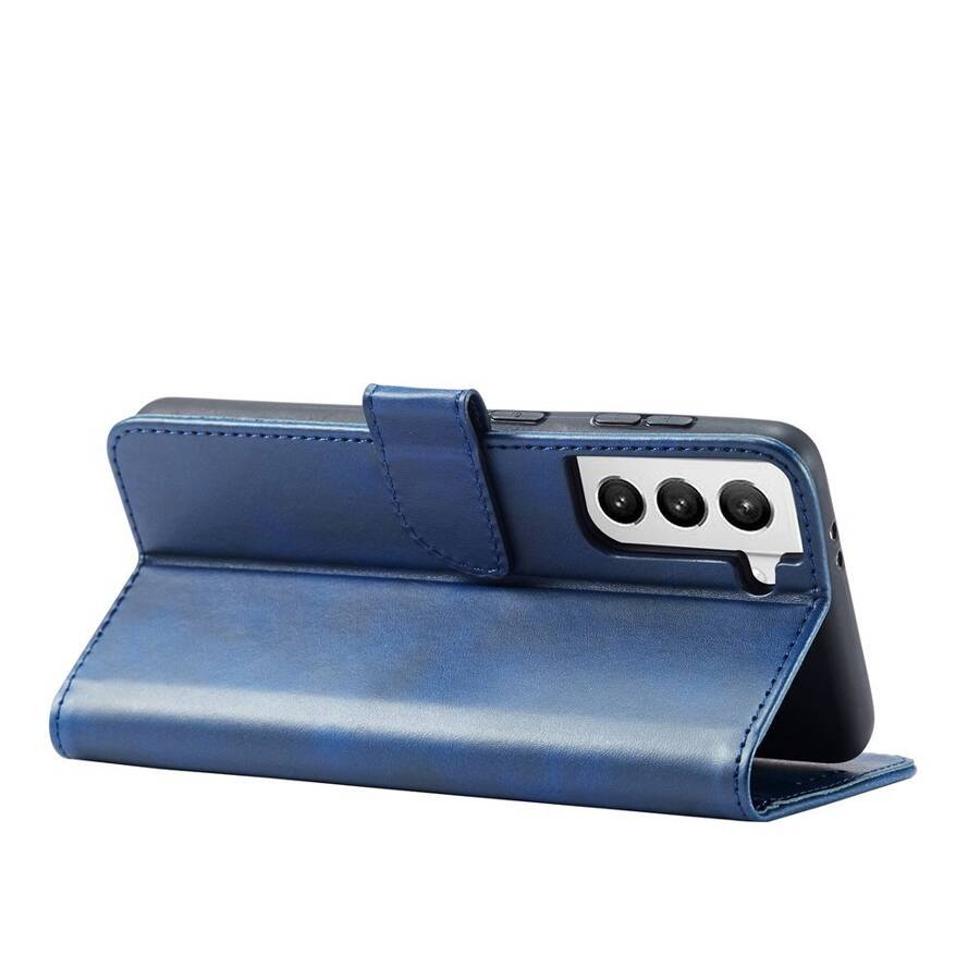 MAGNET CASE ELEGANT BOOKCASE TYPE CASE WITH KICKSTAND FOR SAMSUNG GALAXY S21 FE BLUE