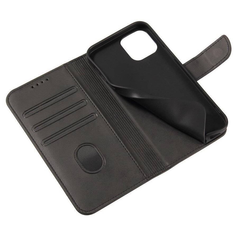 MAGNET CASE ELEGANT CASE CASE COVER WITH A FLAP AND STAND FUNCTION FOR MOTOROLA MOTO E32 BLACK