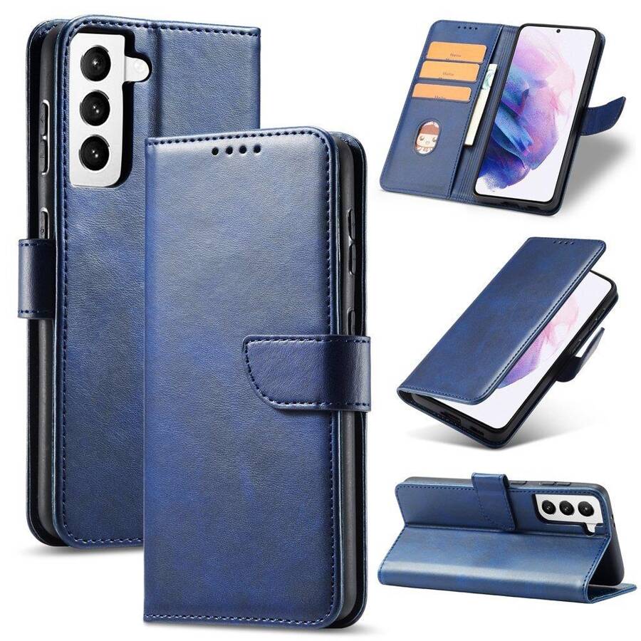 MAGNET CASE ELEGANT CASE COVER FLIP COVER SAMSUNG GALAXY S22 + (S22 PLUS) BLUE