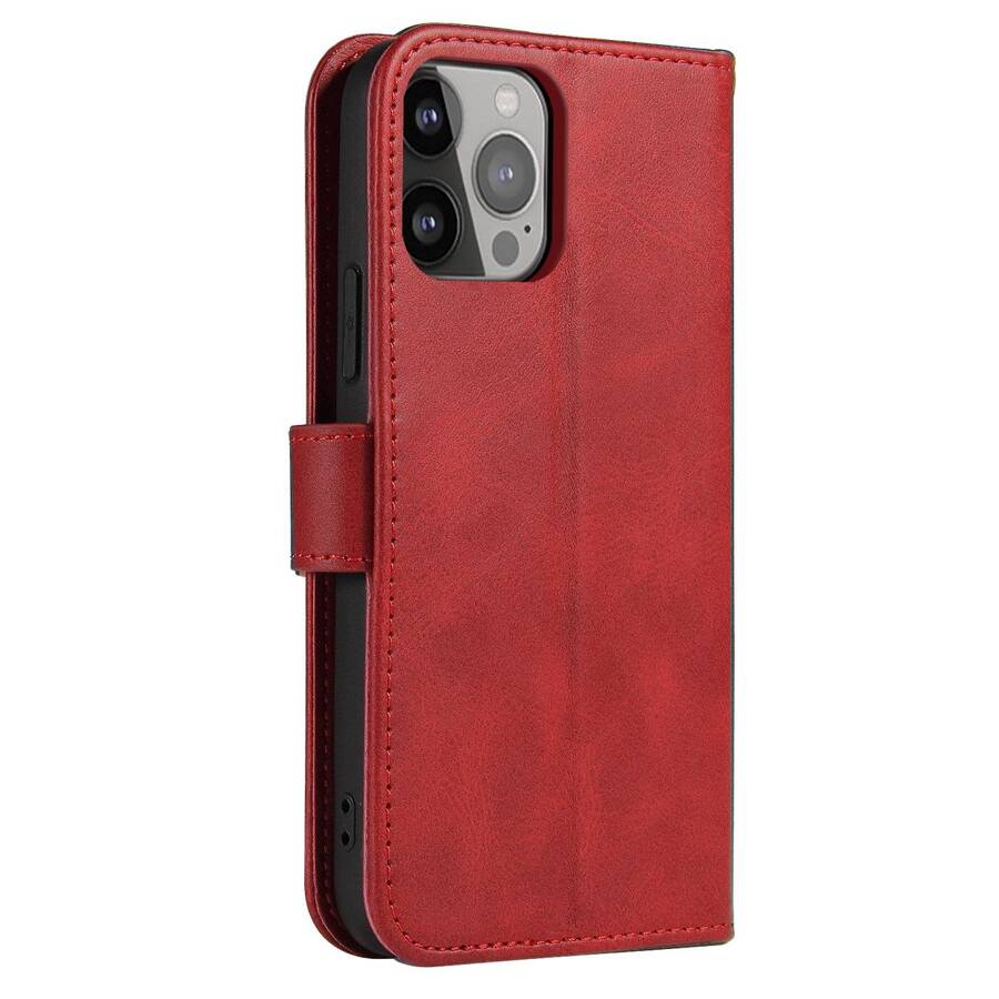 MAGNET CASE FOR SAMSUNG GALAXY S23 ULTRA FLIP COVER WALLET STAND RED