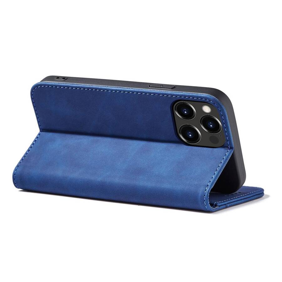 MAGNET FANCY CASE CASE FOR IPHONE 14 FLIP COVER WALLET STAND BLUE