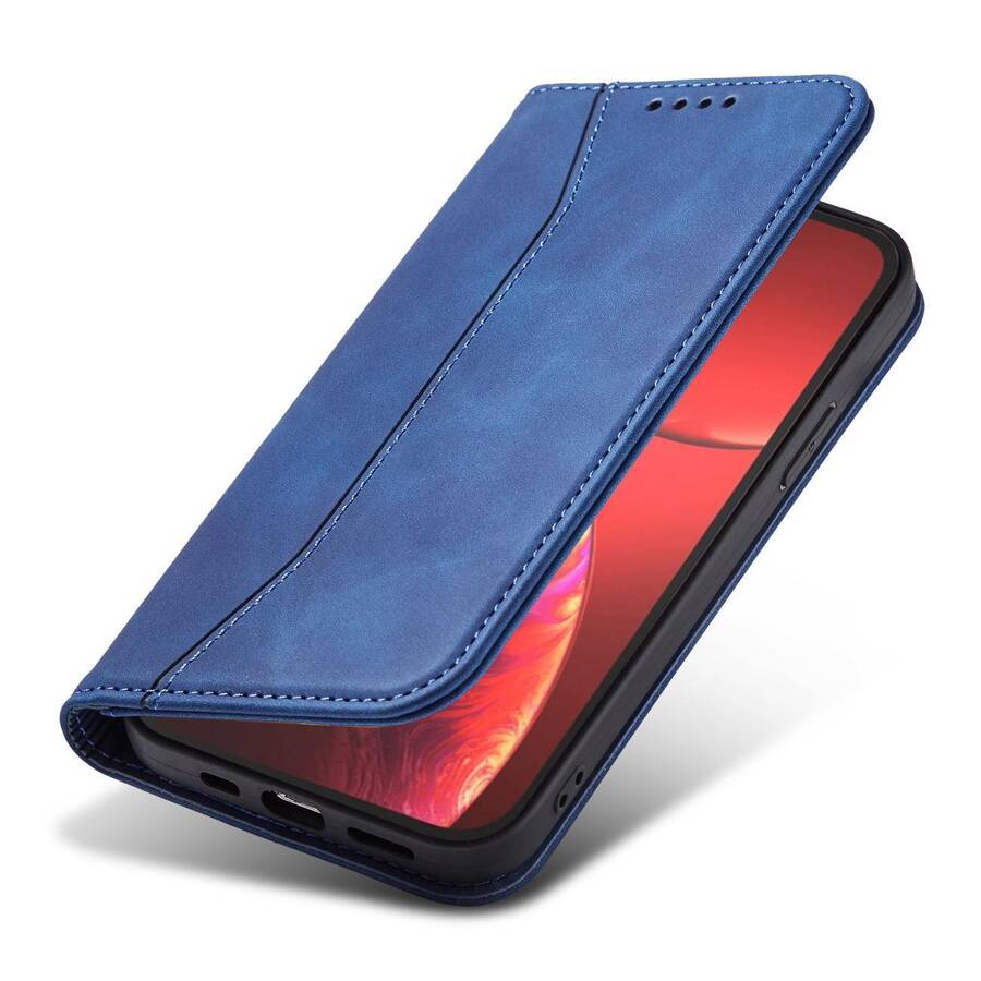 MAGNET FANCY CASE CASE FOR IPHONE 14 FLIP COVER WALLET STAND BLUE