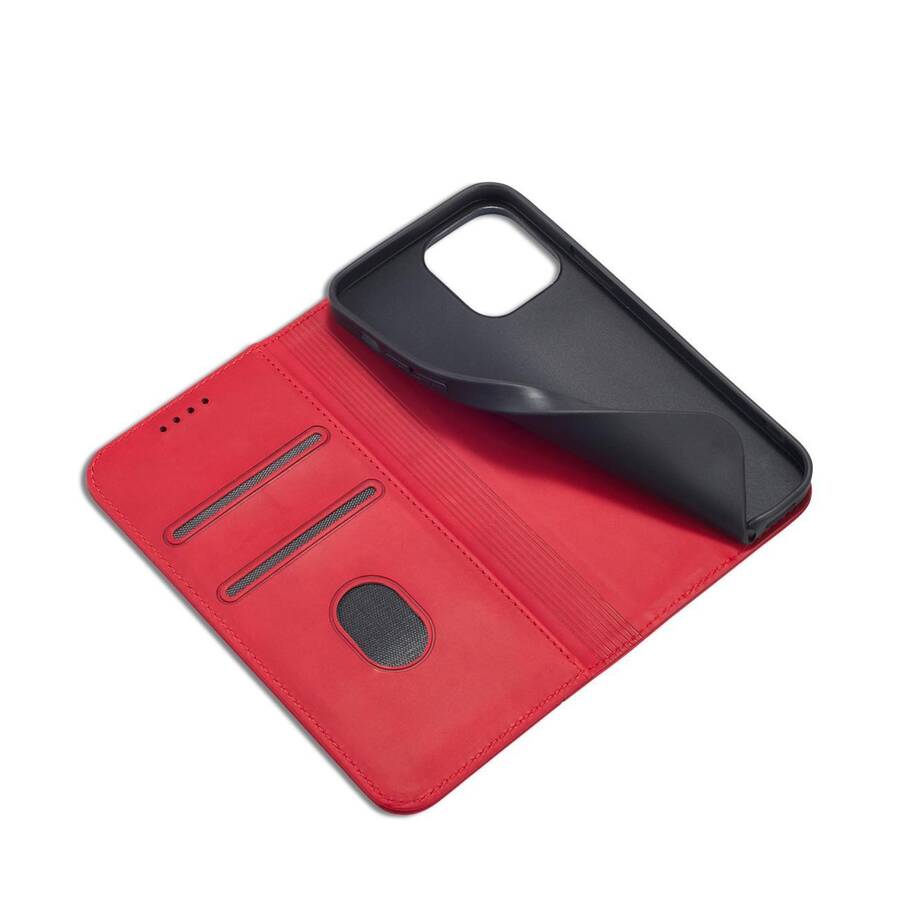 MAGNET FANCY CASE CASE FOR IPHONE 14 PLUS FLIP COVER WALLET STAND RED