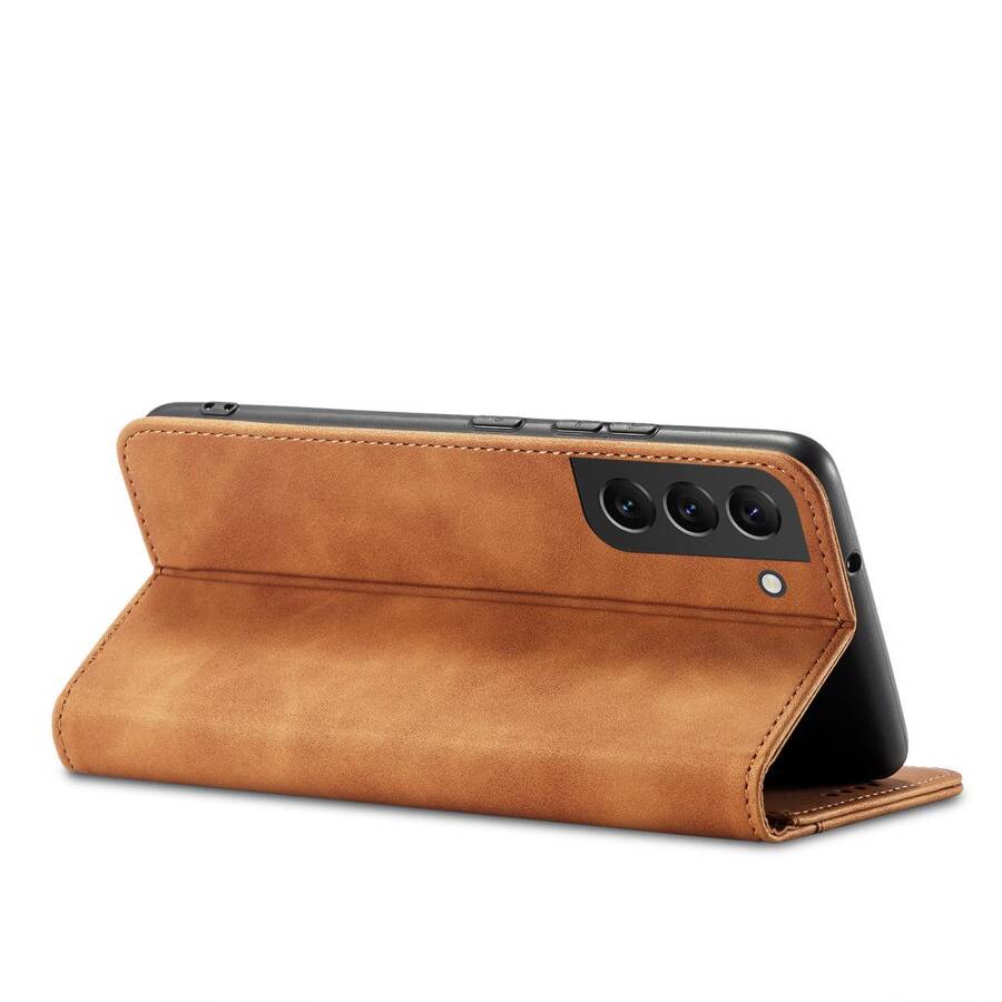 MAGNET FANCY CASE FOR SAMSUNG GALAXY S23 FLIP COVER WALLET STAND BROWN