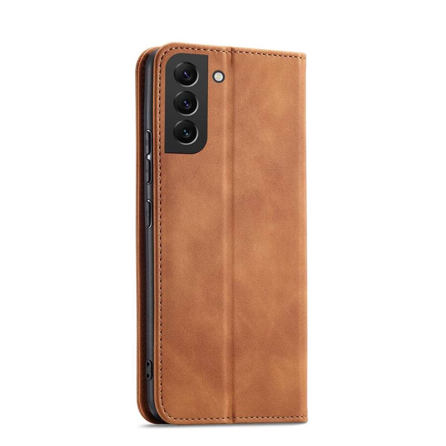 MAGNET FANCY CASE FOR SAMSUNG GALAXY S23 FLIP COVER WALLET STAND BROWN